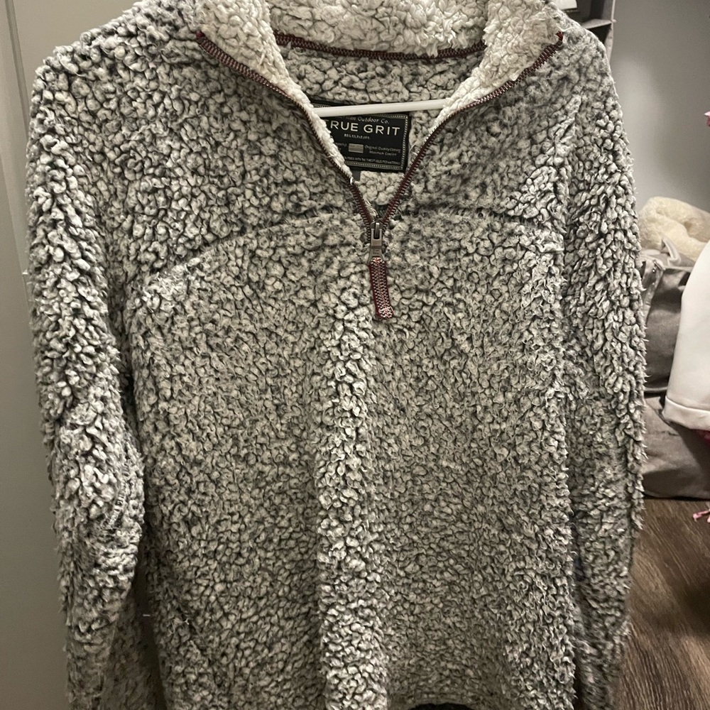 COPY - grey true grit pullover